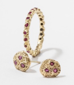 LaParra Jewels by Laura Parra Medieval Collection rubies and gold