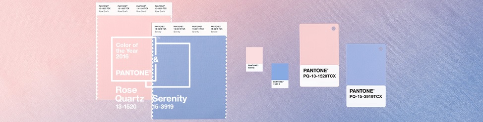 Pantone colours of 2016 – a beautiful blend of Serenity and Rose Quartz!