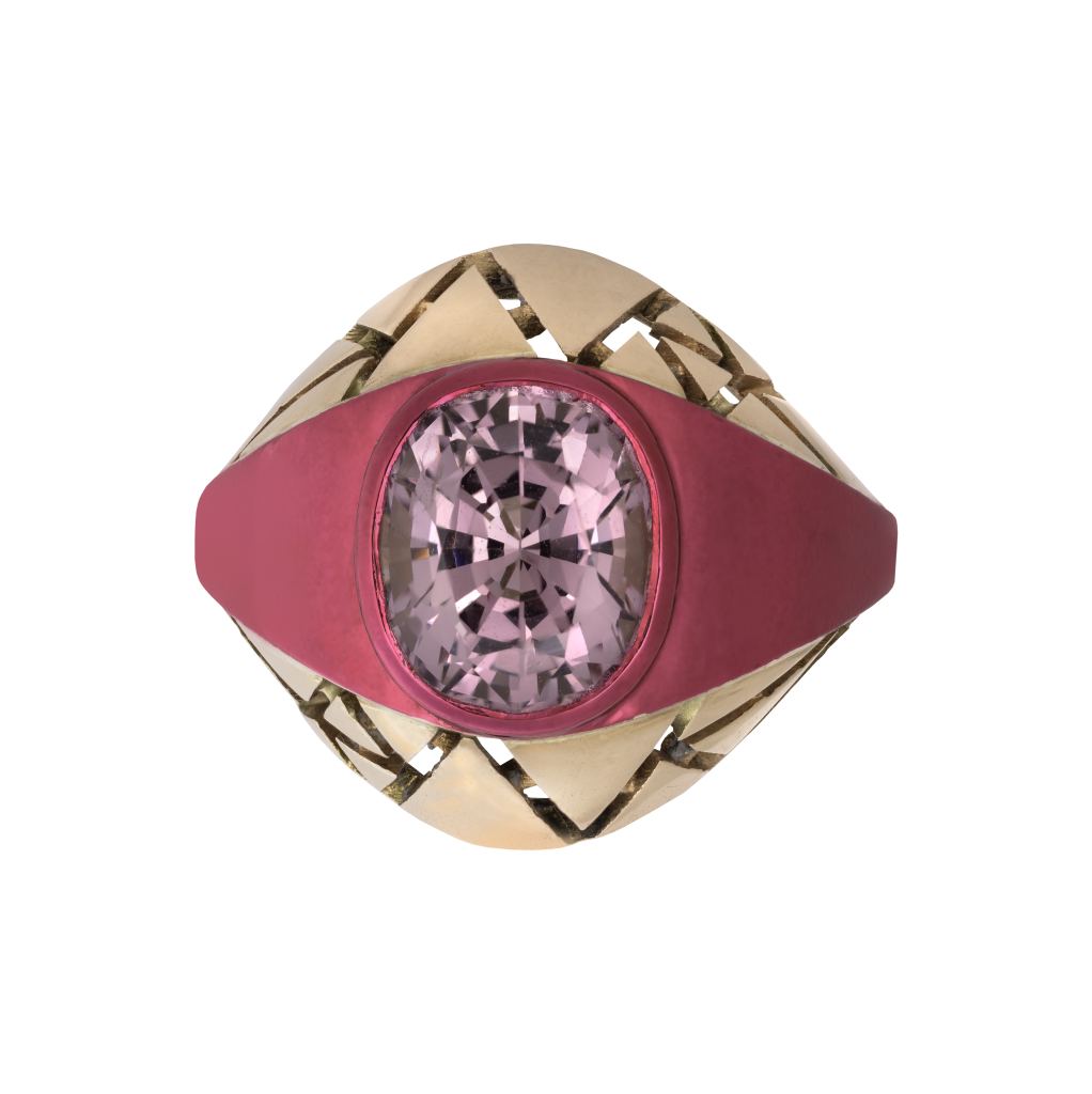 The Rock Hound Lilac Spinel Bombe Ring 
