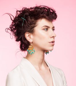 Dottie Oversized earrings Oddical model image