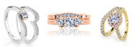 Clogau Compose Header Image Bridal Jewellery Engagement ring trio